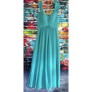 Long Sleeveless Bridesmaid Wedding Occasion Dress Size 12 Lace Up Back